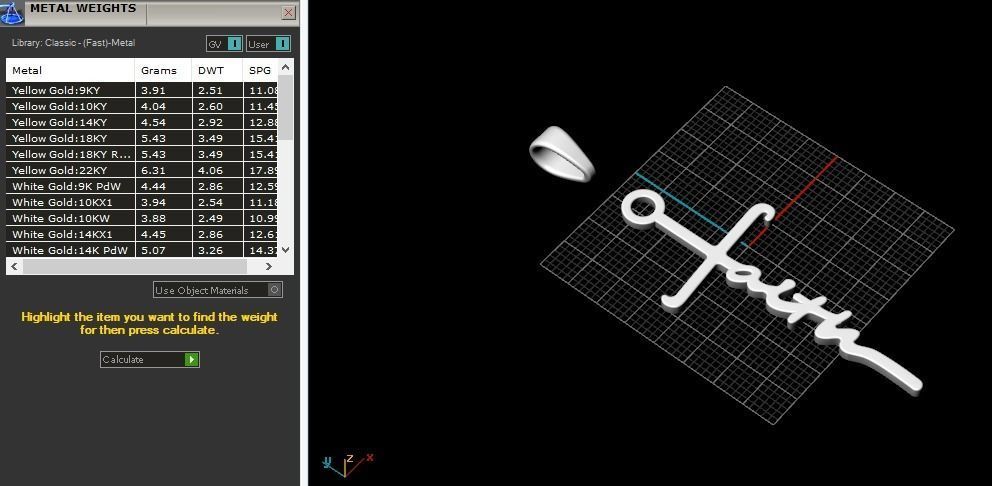 Pendant cross Model 5038 3D print model_7