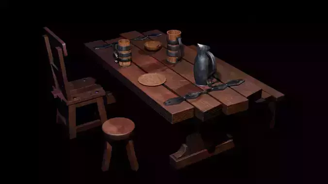 Medieval Tavern Dining Set