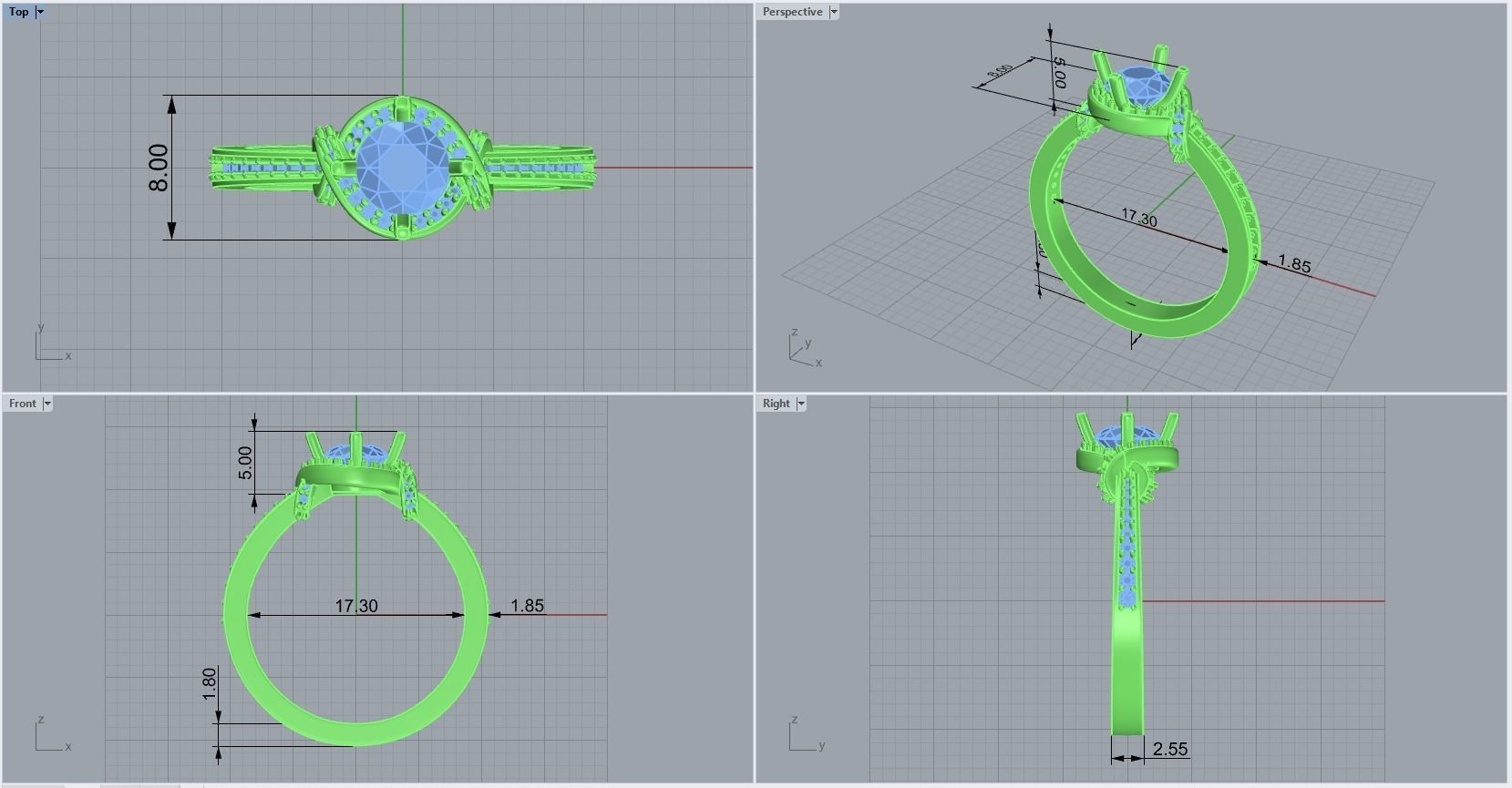 ring code 229 3D print model_1