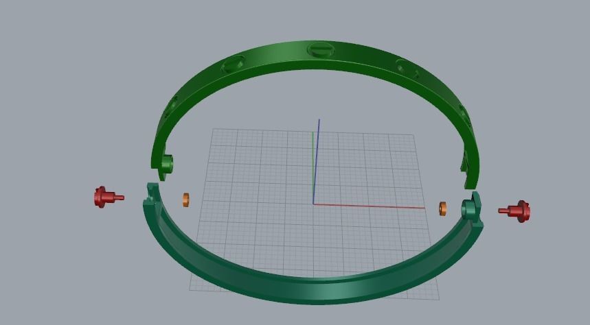 Regular bracelet size 17 Model 5022 3D print model_2