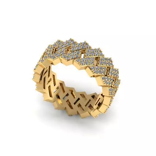 Cuban Ring Model 5021 3D print model