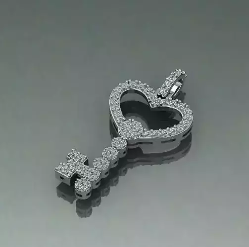 Pendant in the form of a key Model 5018