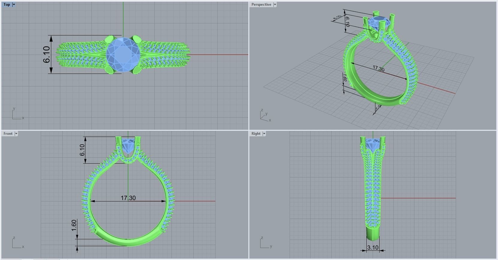 ring code 226 3D print model_1