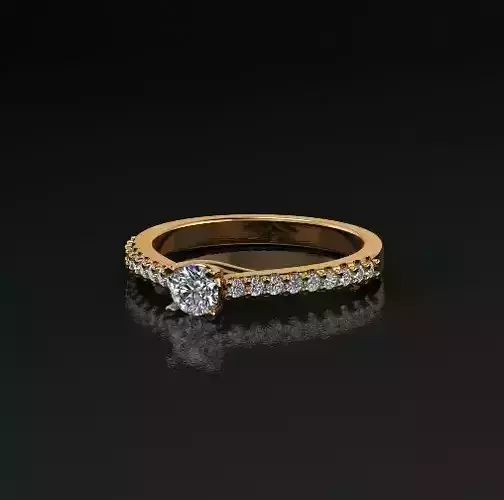 Solitaire ring Model 5082