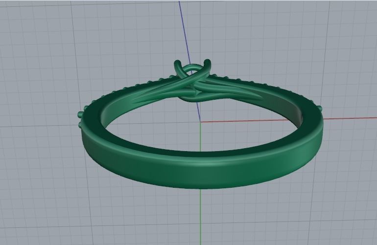 Solitaire ring Model 5082 3D print model_4
