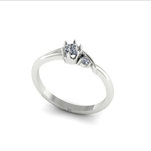 Solitaire ring Model 5079 3D print model_1