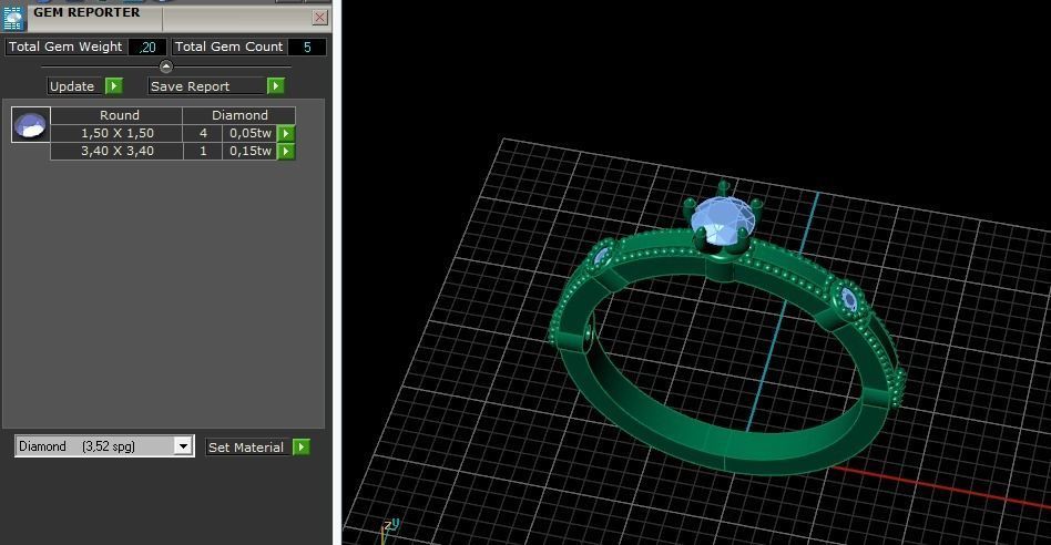 Solitaire ring Model 5078 3D print model_8