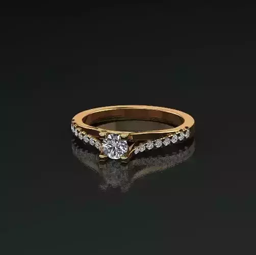 Solitaire ring Model 5075