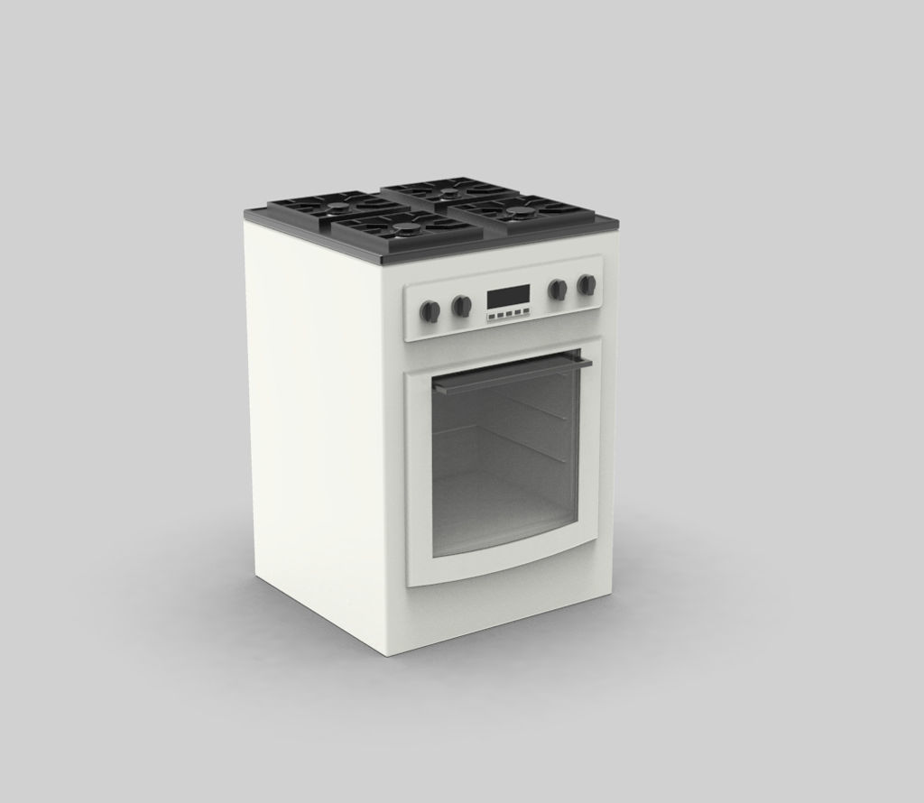 Oven 3D model Free 3D model_1