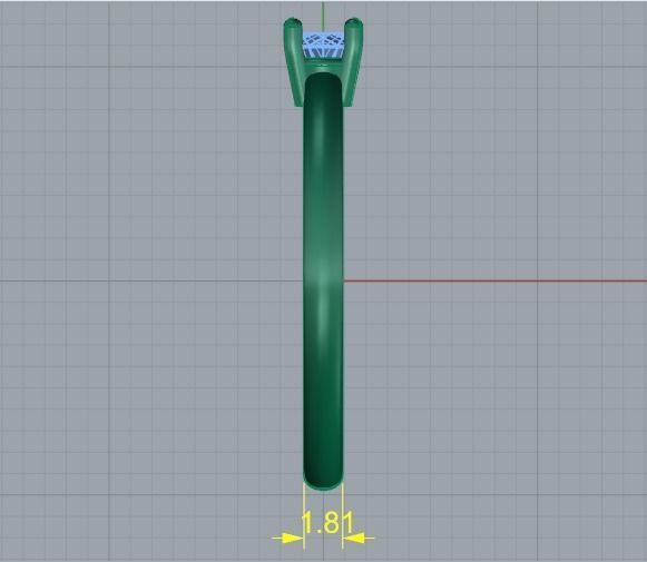 Solitaire ring Model 5072 3D print model_6