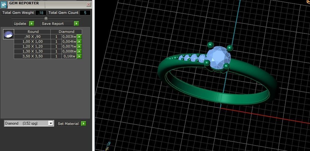 Solitaire ring Model 5072 3D print model_8