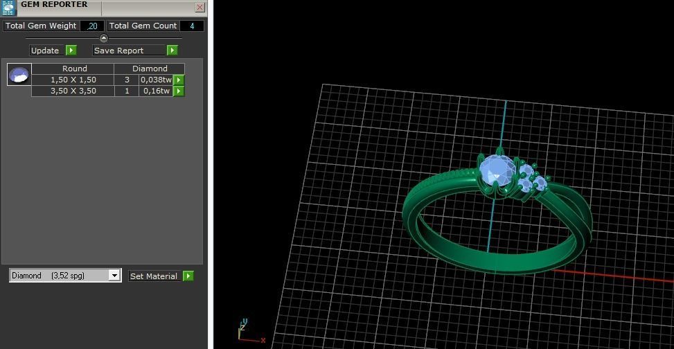Solitaire ring Model 5071 3D print model_8
