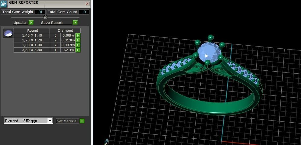Solitaire ring Model 5066 3D print model_8