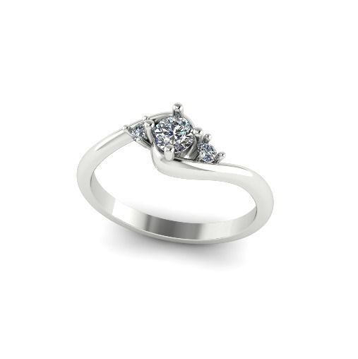 Solitaire ring Model 5063 3D print model_1