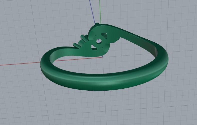 Solitaire ring Model 5063 3D print model_4