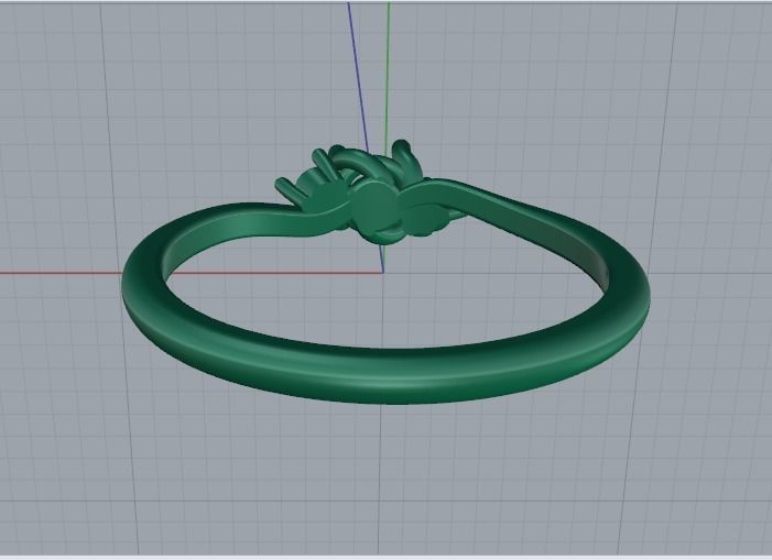 Solitaire ring Model 5062 3D print model_4