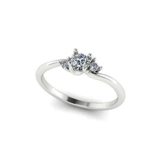 Solitaire ring Model 5062 3D print model_1
