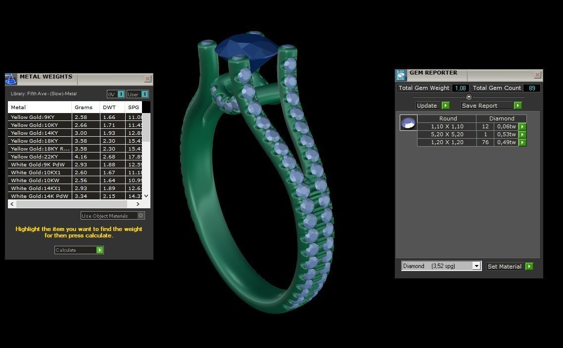 ring code 215 3D print model_2