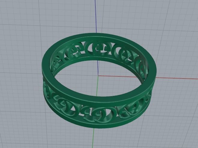 Ring GG Model 5053 3D print model_4