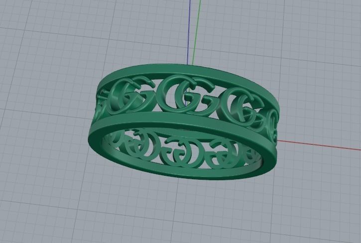 Ring GG Model 5053 3D print model_2