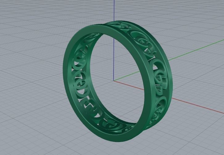 Ring GG Model 5053 3D print model_3