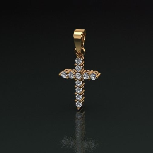 Pendant cross Model 5051 3D print model_1