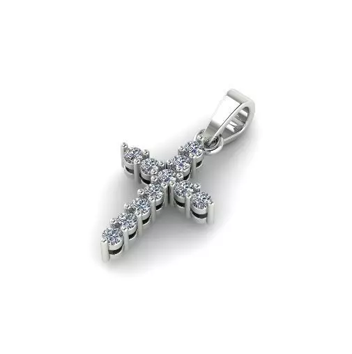 Pendant cross Model 5051 3D print model_0