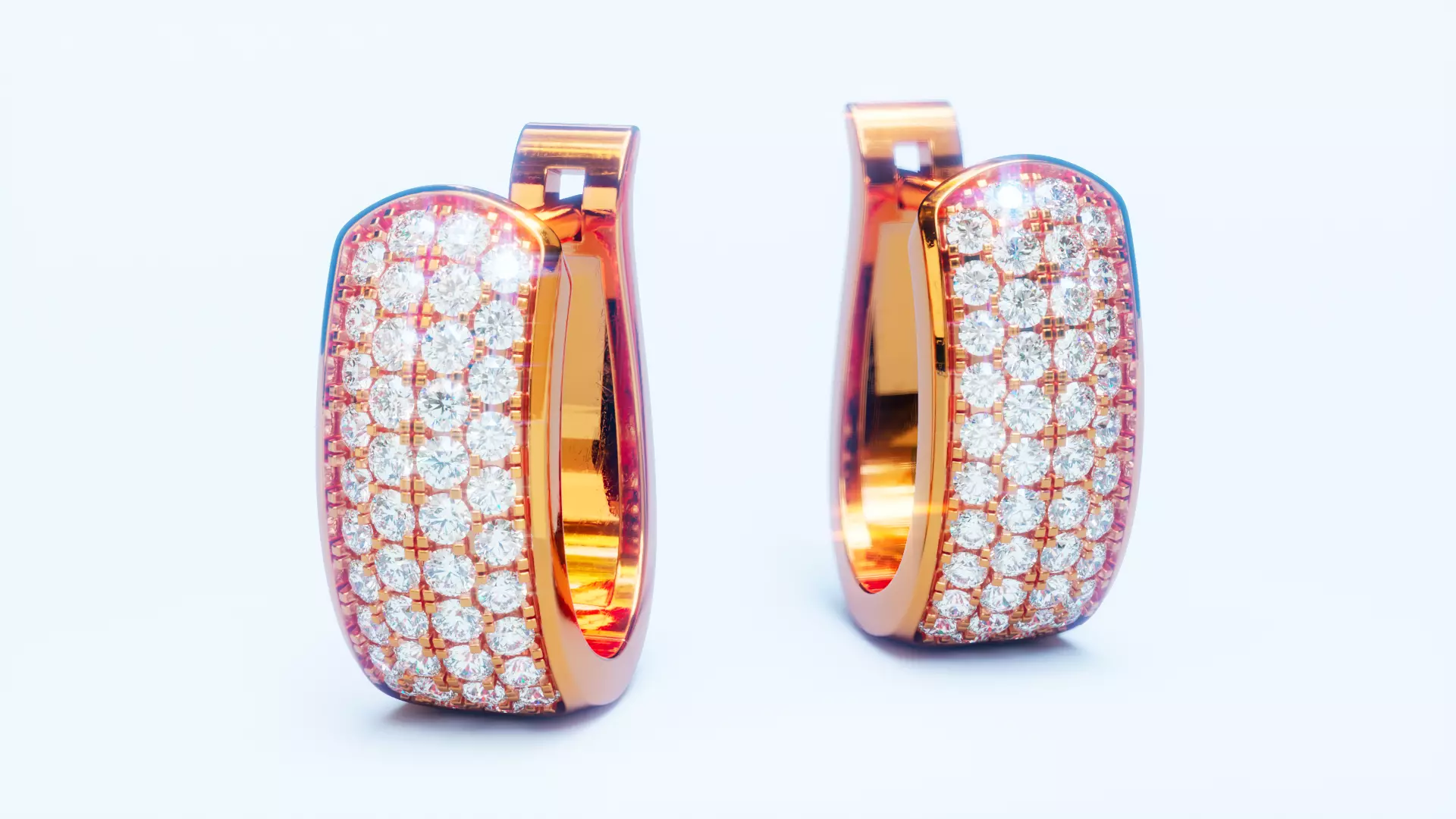 English Lock Earring 4 3D print model