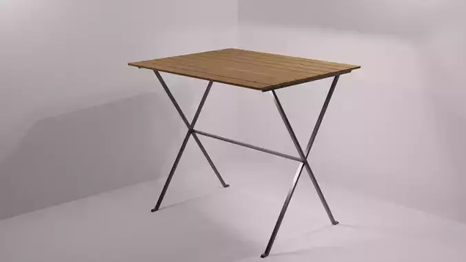 wooden outdoor table