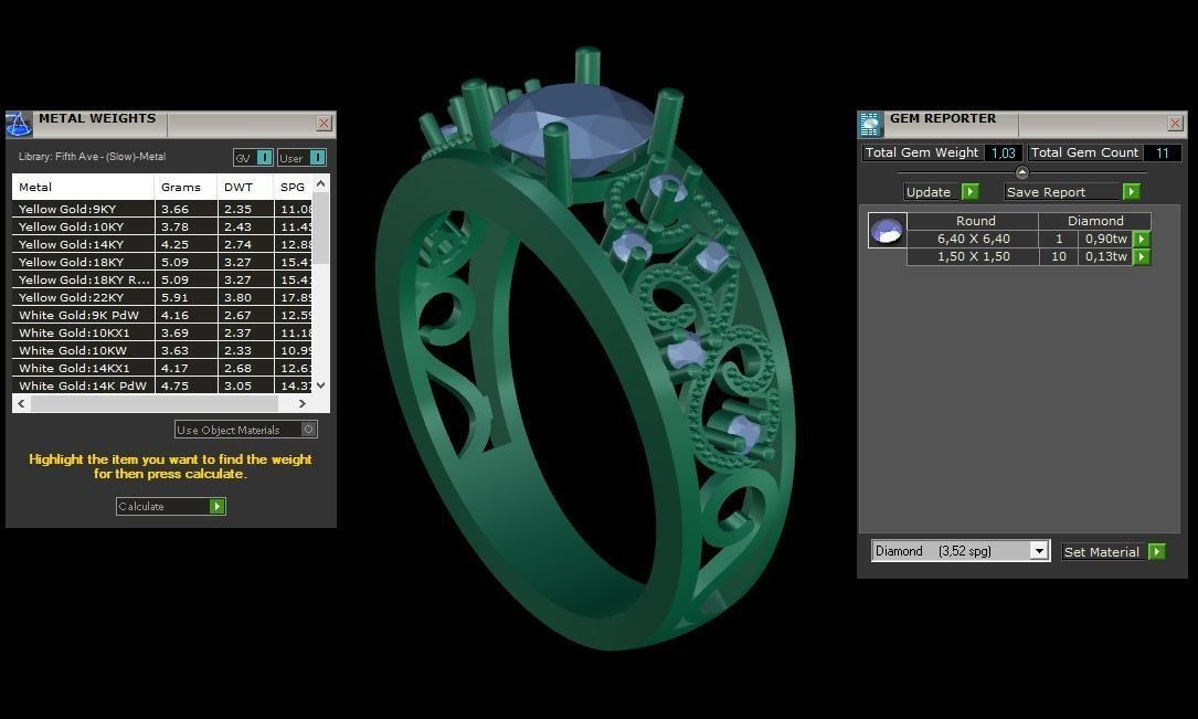 ring code 180 3D print model_2