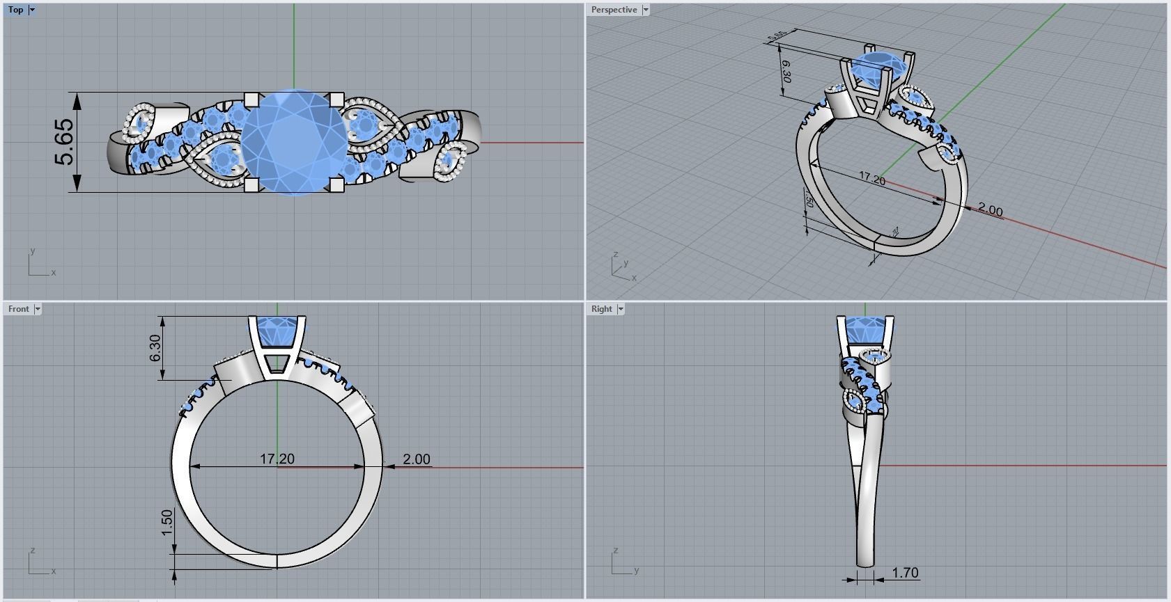 ring code 179 3D print model_1
