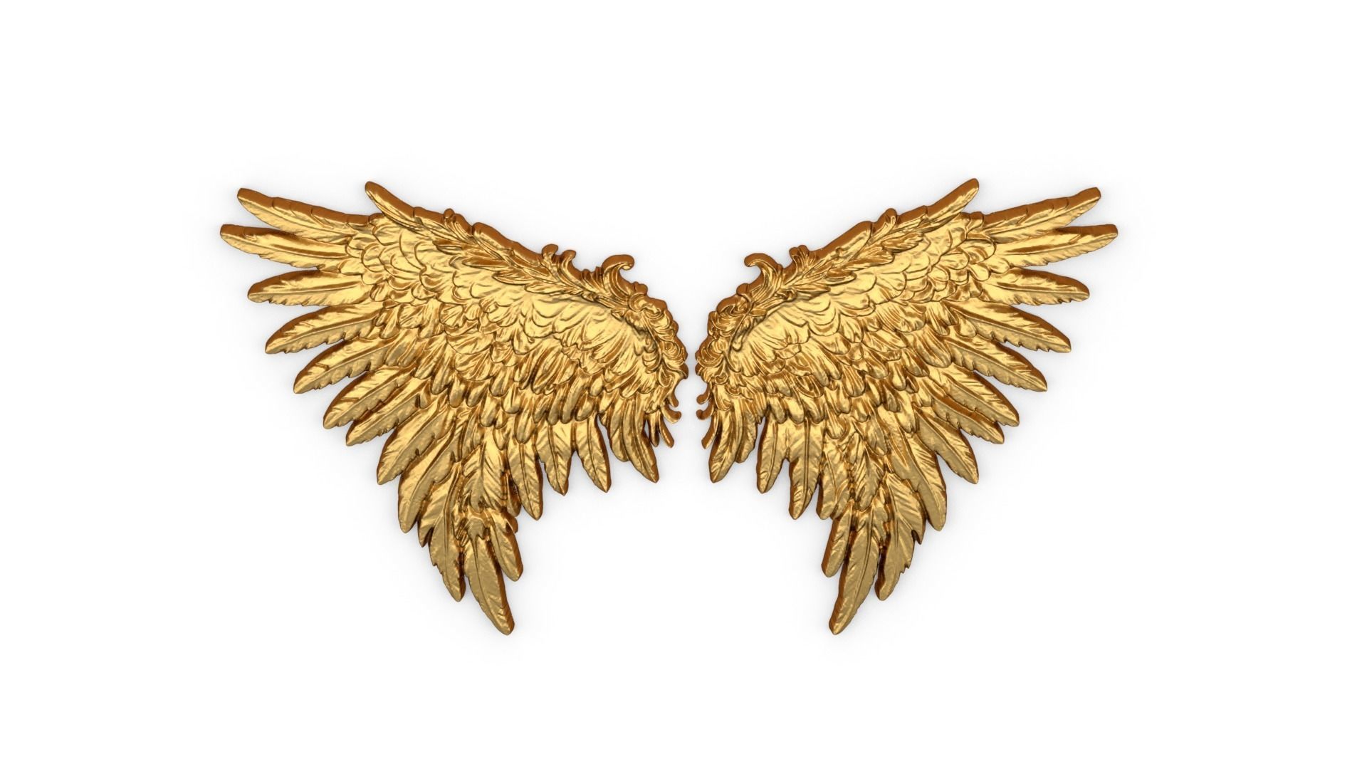 Wings Printable carved decor 11 3D model_4