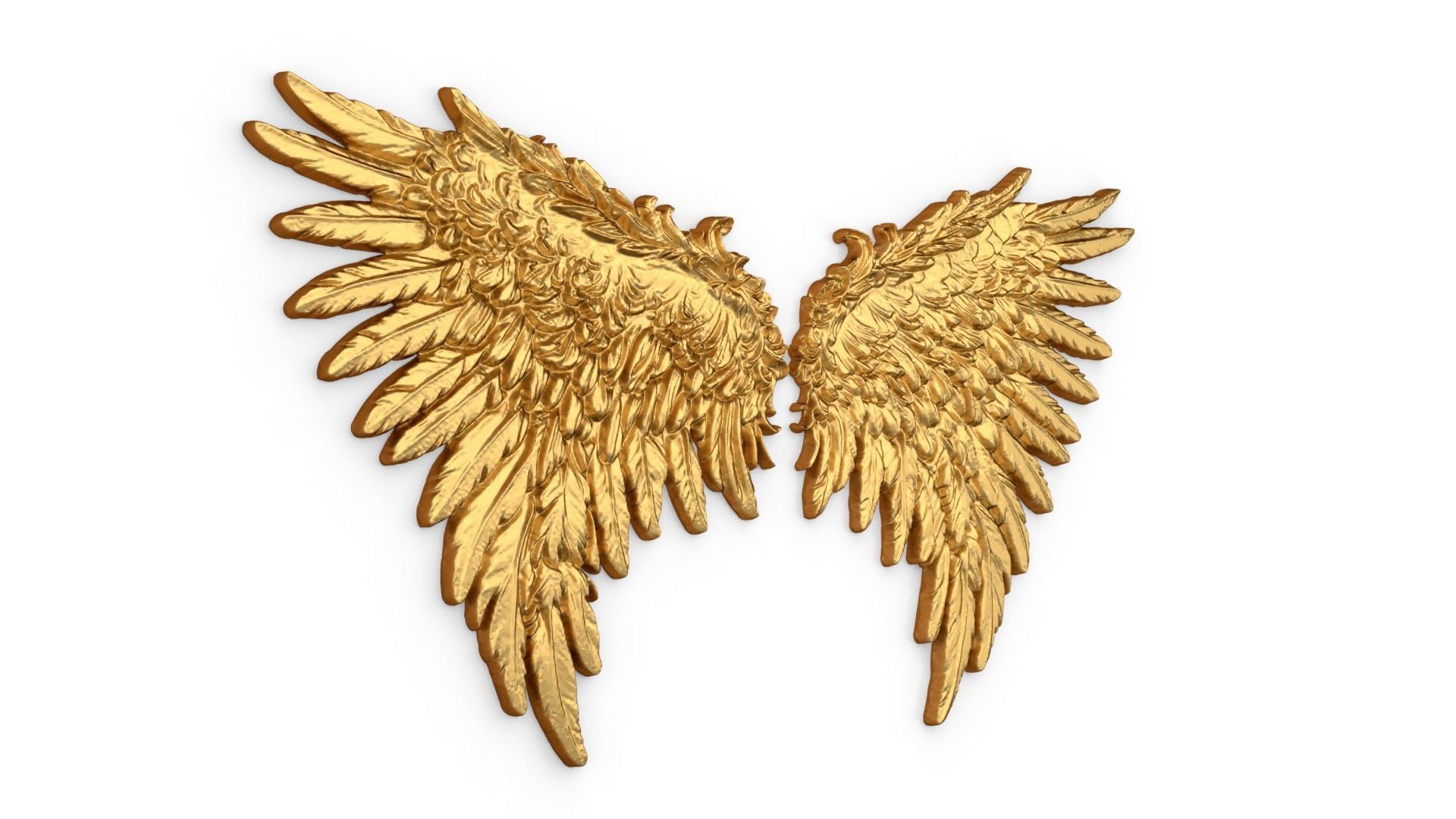Wings Printable carved decor 11 3D model_1