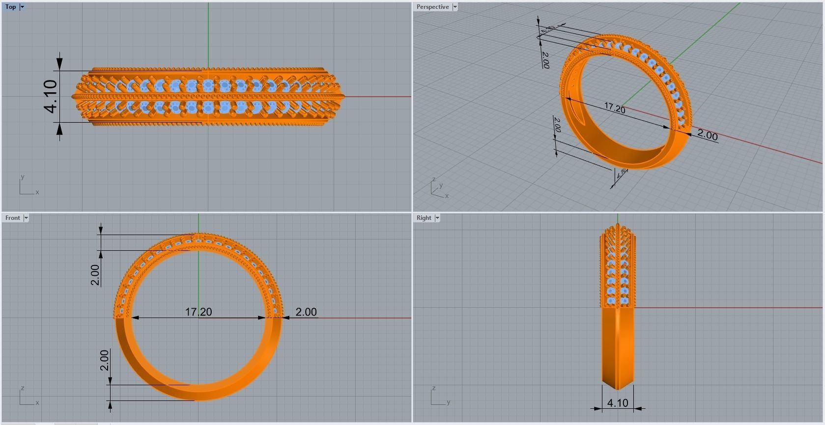 ring code 170 3D print model_1