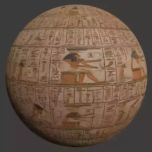 Ancient Egypt Hieroglyphs  - VOL 1 - 12 Seamless PBR Texture
