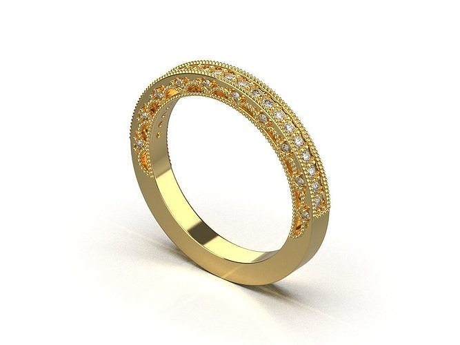 ring code 166 3D model 3D printable | CGTrader