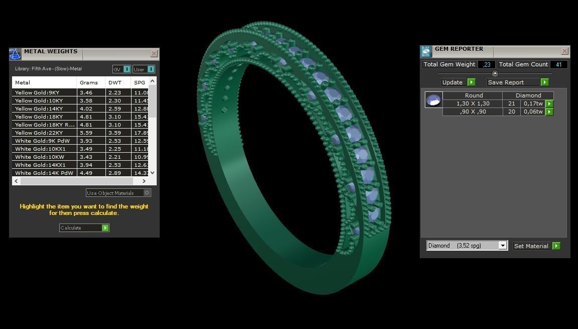 ring code 166 3D print model_2