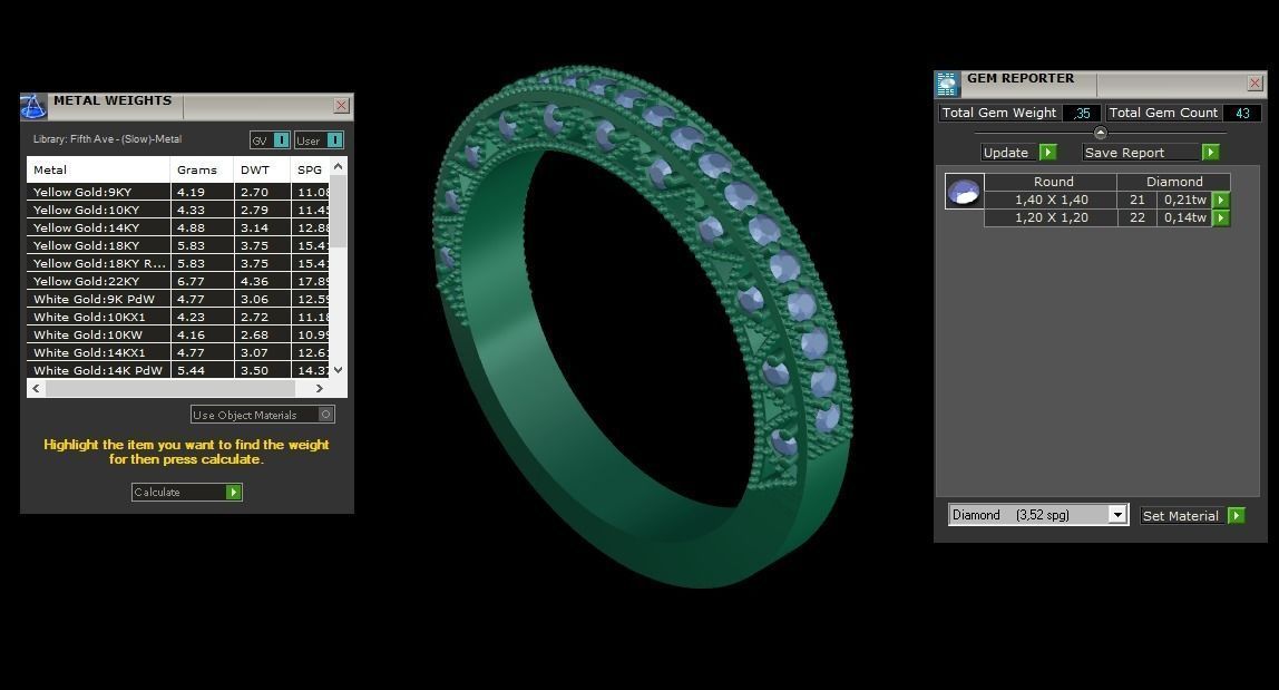ring code 163 3D print model_2