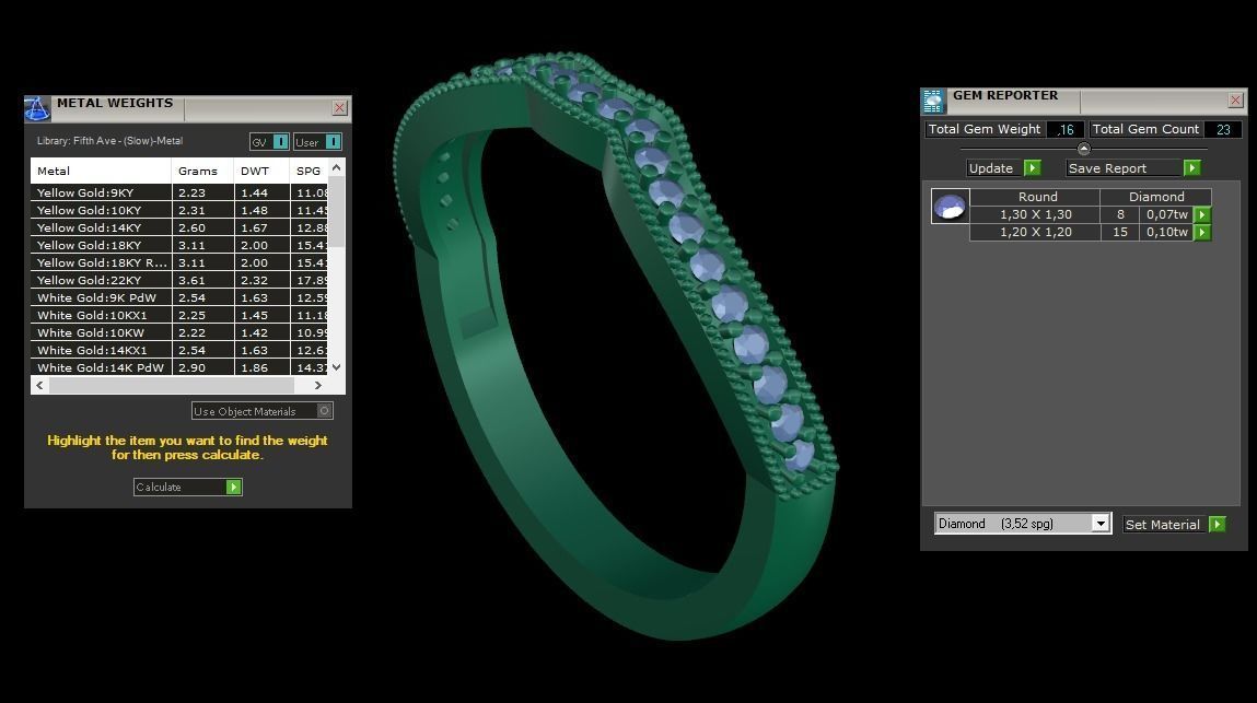 ring code 162 3D print model_2