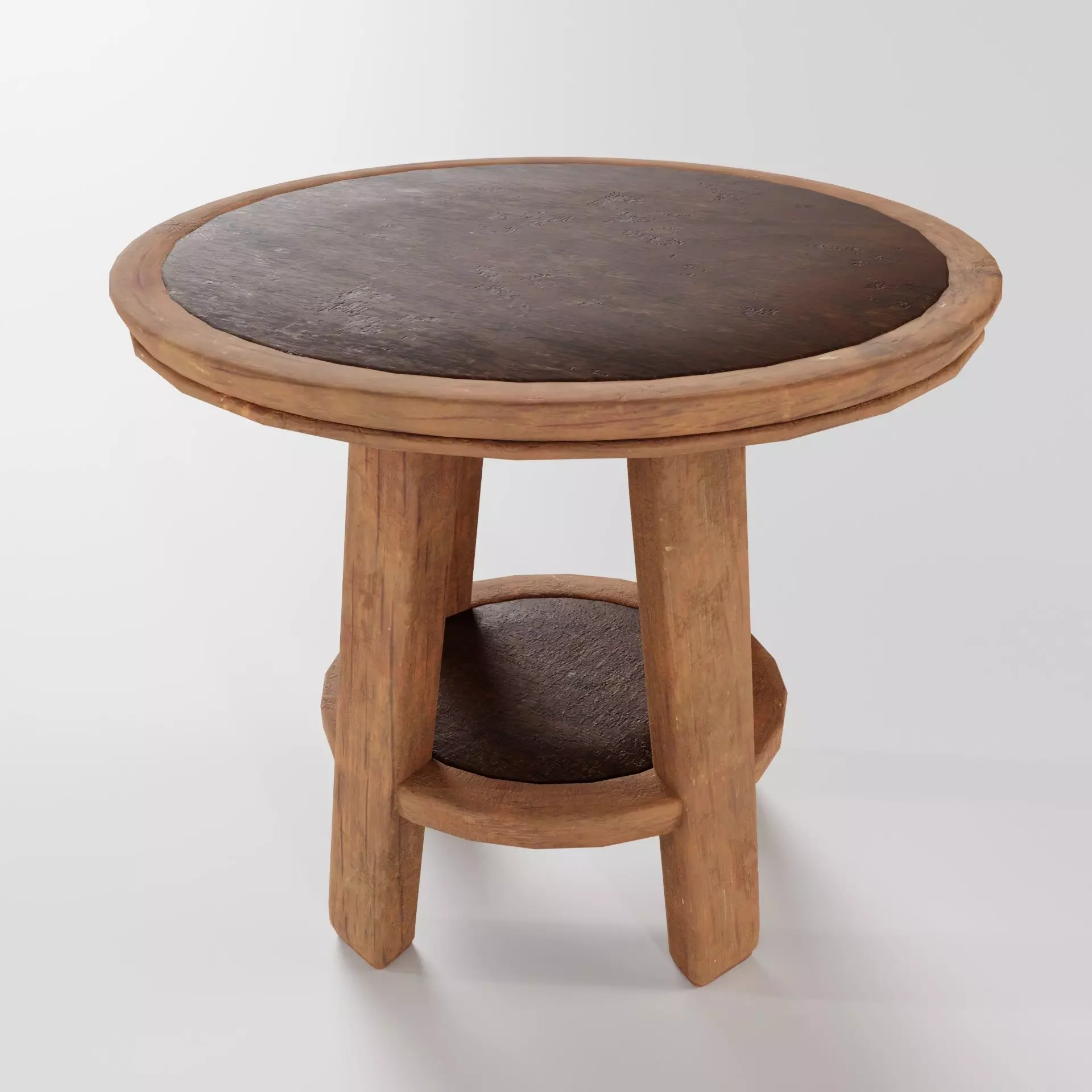 Round Table Medium Free low-poly 3D model