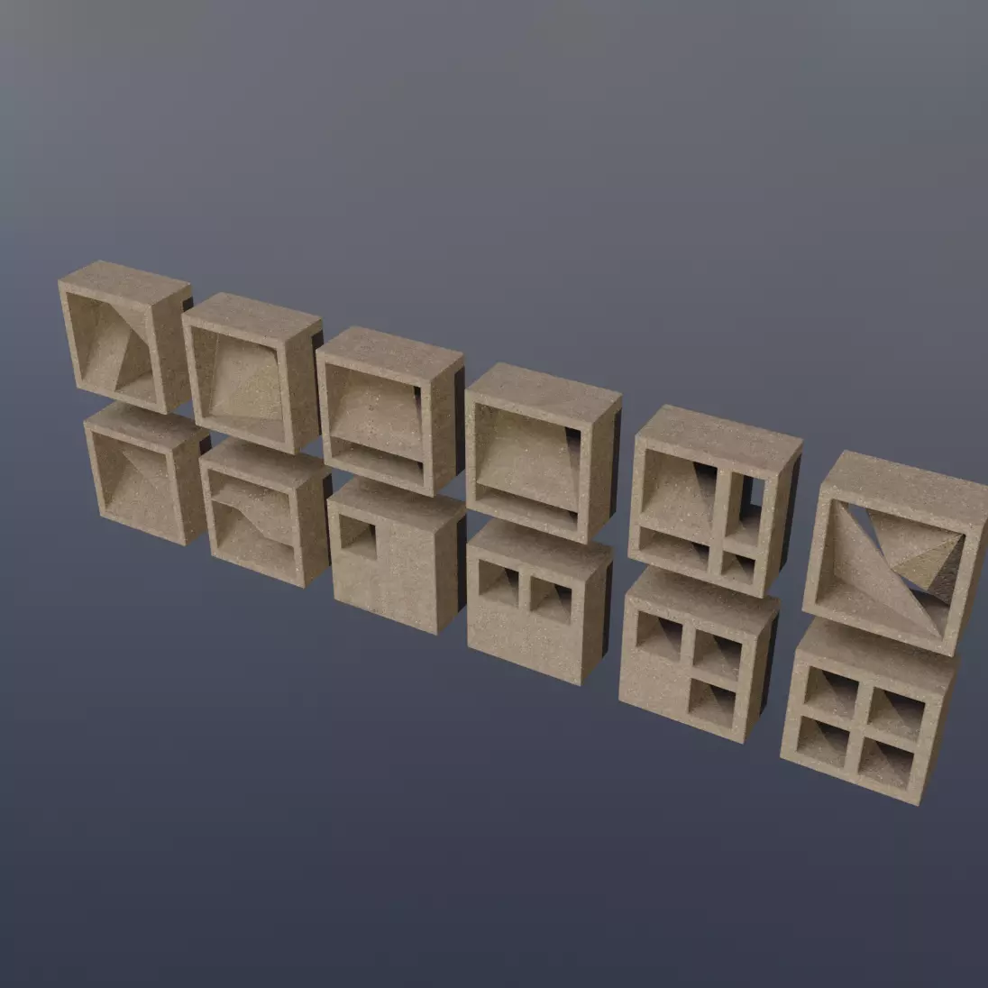 A Set of Rosters for Architecture 3D model_0