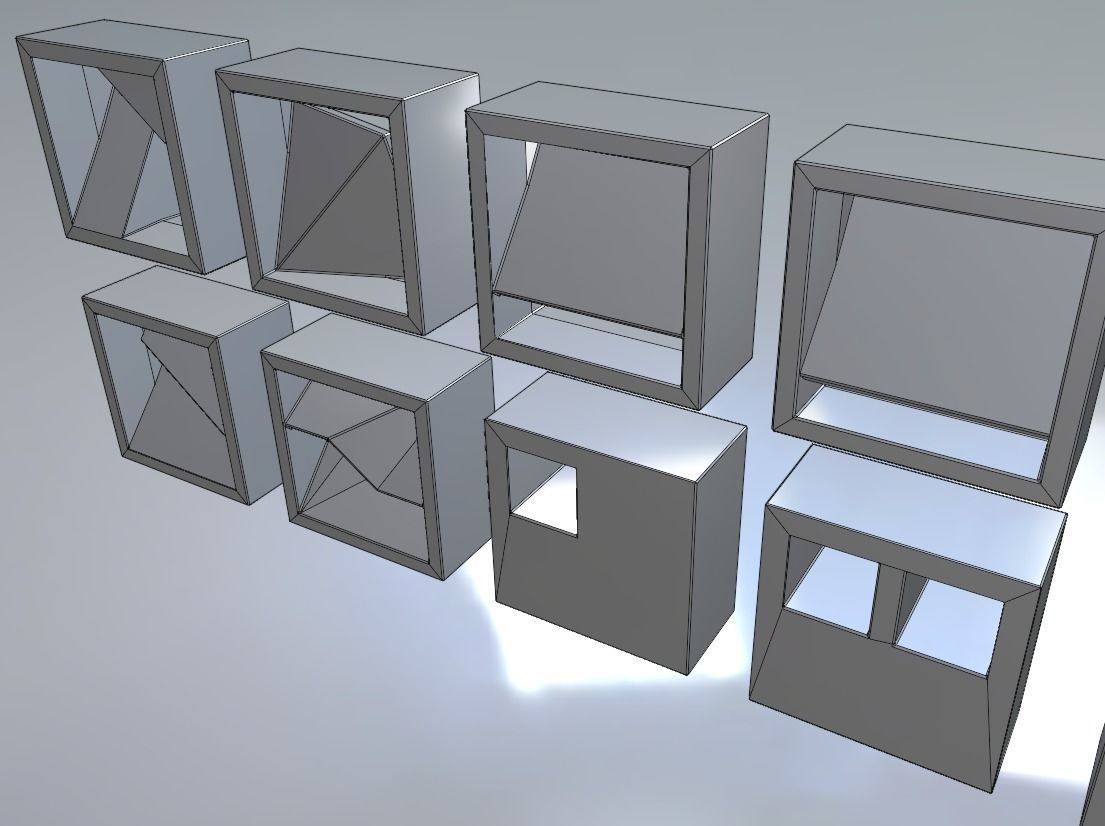 A Set of Rosters for Architecture 3D model_1