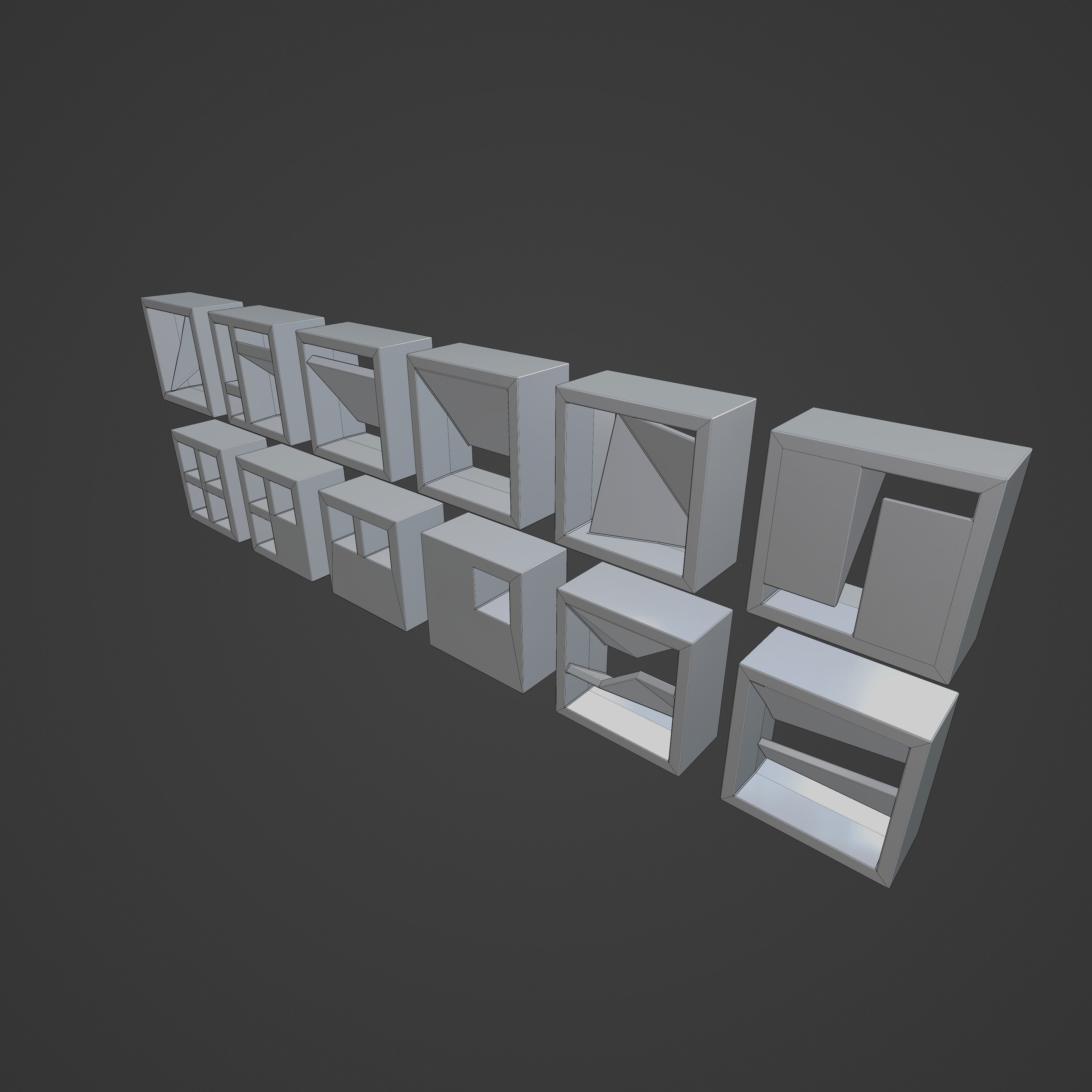 A Set of Rosters for Architecture 3D model_6