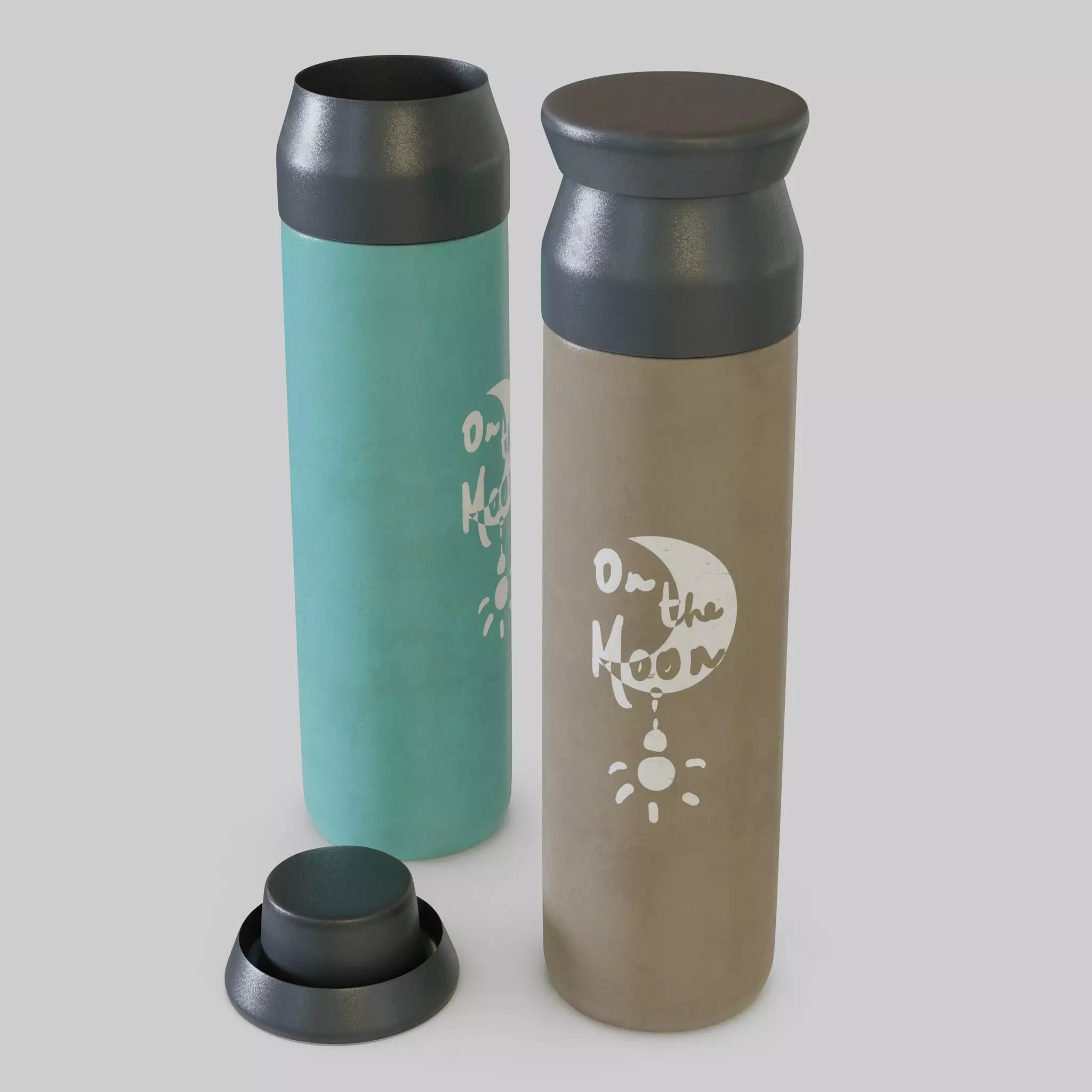 Tumbler Set Free low-poly 3D model