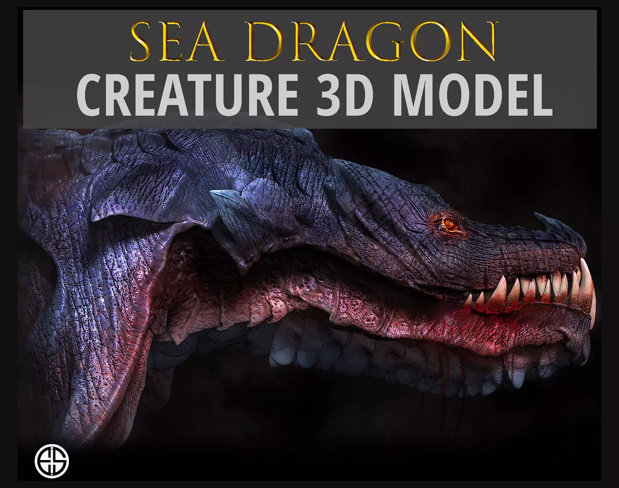 3D Model Of Sea Dragon-3D Model of Creatures- Free low-poly 3D model
