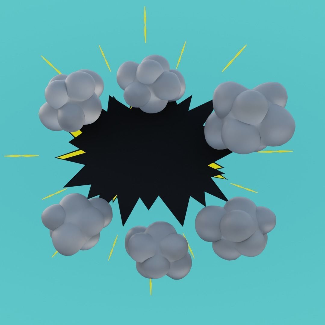 Blam FX for AR animated Low-poly 3D model_3