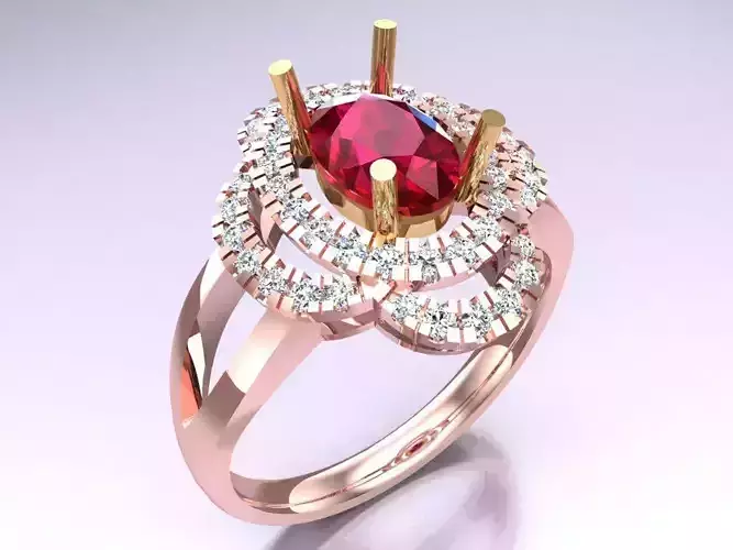 Oval stone ring - Womens  Rings - N227325