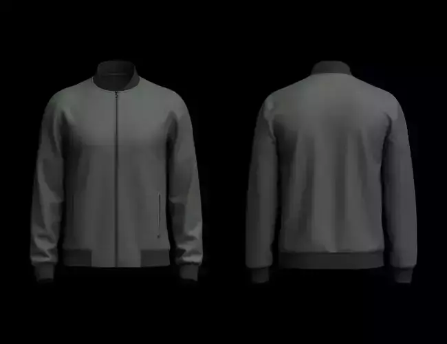 Bomber Jacket 3d Model