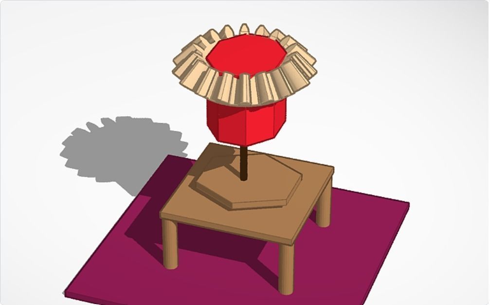 3D Lamp Low-poly 3D model_1