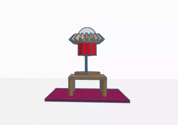3D Lamp Low-poly 3D model_0